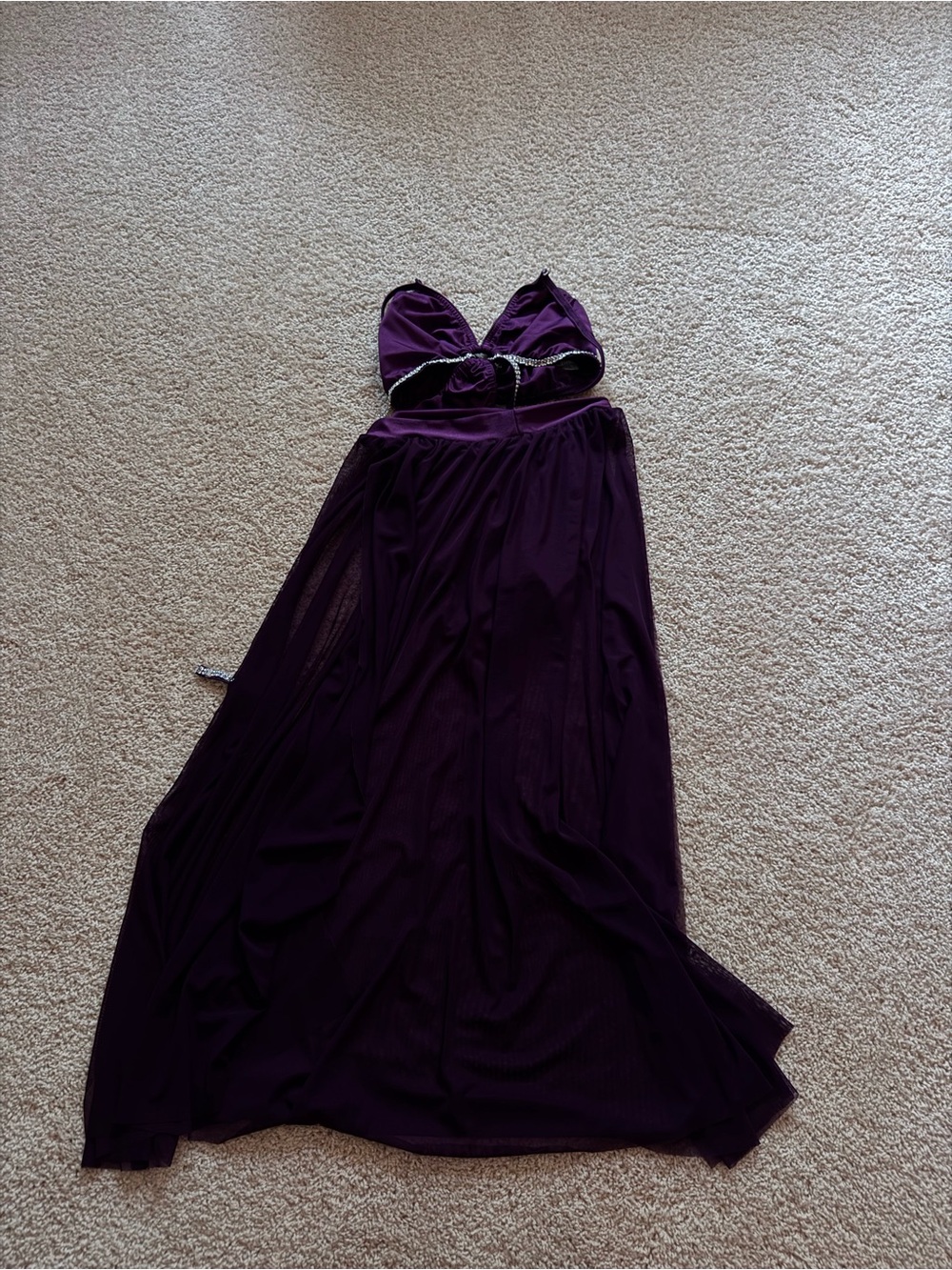 Kelle purple leotard and skirt dance costume